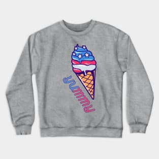 Patriotic Ice Cream Yummy USA Crewneck Sweatshirt